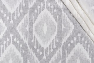 P Kaufmann Yara Sheer Embroidered Drapery Fabric in Vanilla 