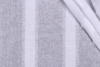 P Kaufmann Addison Sheer Embroidered Drapery Fabric in Sea Salt 