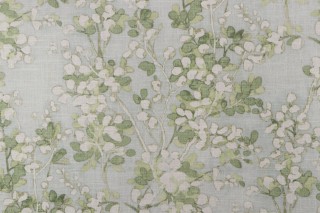 Sample of PK Lifestyles Fade Away Printed Cotton Blend Drapery Fabric in Stem 