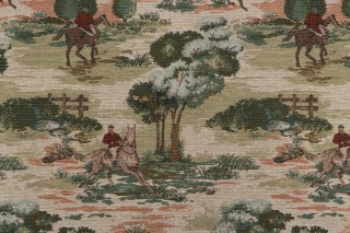 Hamilton Hunting Tapestry Upholstery Fabric in Meadow 