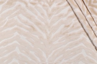 Hamilton Bazen Velvet Upholstery Fabric in Alabaster 