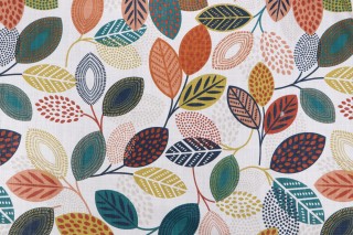 Stof France Ercolano Printed Cotton Drapery Fabric in Multicolore 
