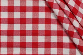 Stof France Rouen Woven Decorator Fabric in Rouge 