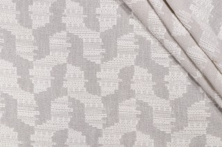 Lino Textiles Luna Sheer Embroidered Drapery Fabric in Oatmeal 