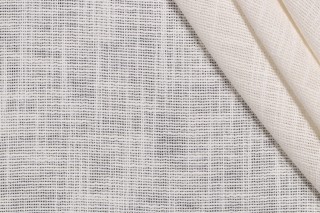 Lino Textiles Palm Beach Sheer Drapery Fabric in Ivory 