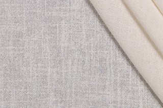 Lino Textiles Leah Sheer Drapery Fabric in Ecru 