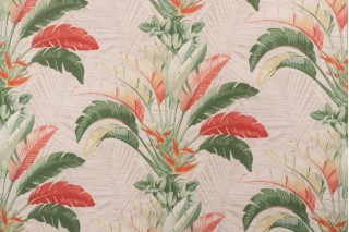 Tommy Bahama Banana Leaves Printed Polyester Outdoor Fabric in Jade