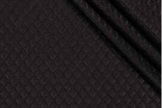 Richloom Veranda-Diamond Tech Woven Polyester Outdoor Fabric in Black