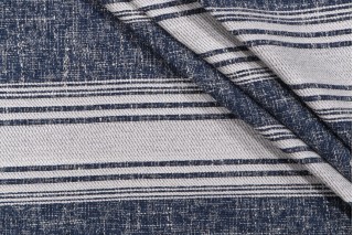 PK Lifestyles With The Band Woven Chenille Upholstery Fabric in Indigo