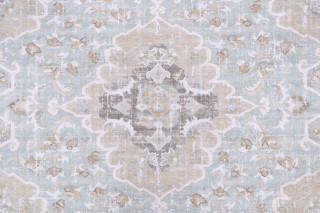 Covington Sabra Printed Cotton Drapery Fabric in 592-Spa