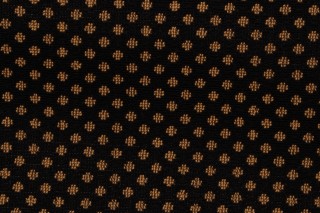 Scalamandre Magali Dot Grospoint Upholstery Fabric in Tan and Black