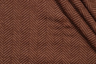 Scalamandre Sport Woven Chenille Upholstery Fabric in Umber