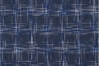 PK Lifestyles Hampton Plaid Woven Upholstery Fabric in Cobalt