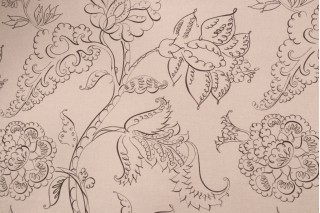 Kaufmann Everlasting Printed Cotton Blend Drapery Fabric in Pewter