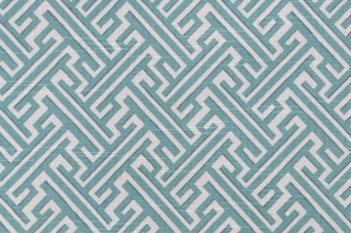 Scalamandre Trellis Printed Cotton Drapery Fabric in Mist