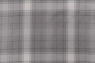 Plaid Woven Upholstery Fabric in Stone 