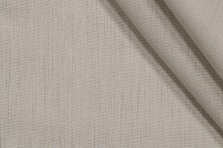 Beatriz Woven Linen Decorator Fabric in Metal 