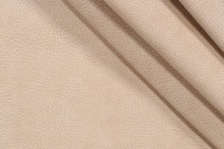 Brisa Vinyl Upholstery Fabric in Chamois