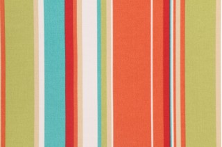 Richloom Covert Stripe Printed Polyester Outdoor Fabric in Breeze