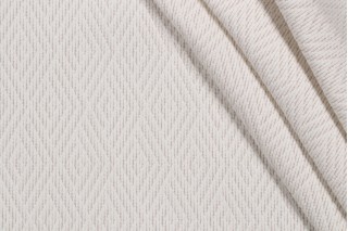 Pierre Frey Mani Woven Solution Dyed Acrylic Outdoor Fabric in Blanc