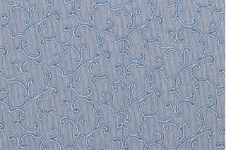 Charlotte Moss Beryl Printed Drapery Fabric in Midnight for Fabricut
