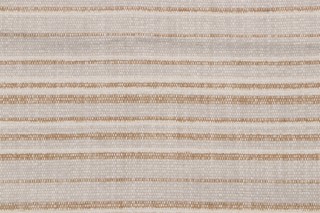 Perennials Stripe Woven Solution Dyed Acrylic Chenille Outdoor Fabric in Cashew