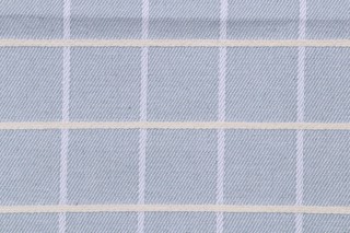 Check Woven Upholstery Fabric in Sky Blue