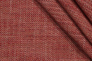Valdese Weavers Common Sense Woven Crypton Home Finish Upholstery Fabric in Carmine