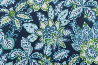Richloom Copeland Printed Polyester Outdoor Fabric in Marine 