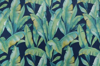 Richloom Mekko Printed Polyester Outdoor Fabric in Lagoon 
