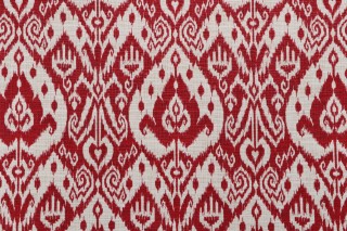 Richloom Ashmore Printed Polyester Outdoor Fabric in Red 