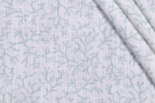 Premier Prints Barrier Reef - Slub Canvas Printed Cotton Drapery Fabric in Silver Springs 
