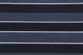 Stripe Woven Solution Dyed Acrylic Outdoor Fabric in Navy