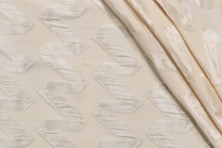 Grey Watkins Cologne Silk Decorator Fabric in Cream