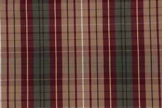 Fonthil Cardiff Woven Decorator Fabric in Camel/Green
