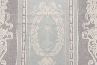 Fonthill Kintyre Sheer Drapery Fabric in Natural/Silver/Sedge