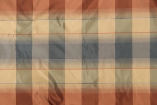 Scalamandre Tre Plaid Silk Decorator Fabric in Aubergine