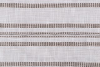 Bella Dura Home Stripe Talk Woven High UV Polyester Outdoor Fabric in Taupe