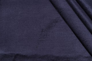 Lisente Velvet Upholstery Fabric in Indigo