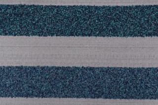 1 Yard Crypton Stripe High Performance Woven Upholstery Fabric in Ocean Blue