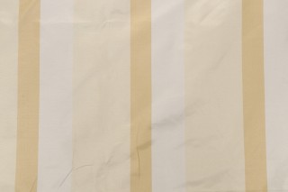 Scalamandre Sirneuse Stripe Silk Decorator Fabric in Cream/Gold