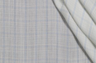 Scalamandre Jensen Sheer Woven Drapery Fabric in Mist