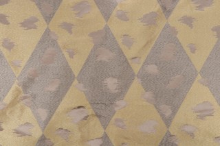Scalamandre Capulet Damask Decorator Fabric in Gold & Silver