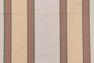 Scalamandre Stripe Woven Decorator Fabric in Tan/Multi
