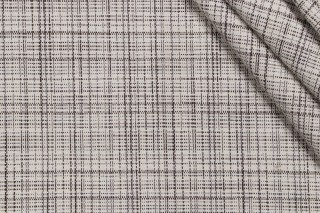 Rose Tarlow Bowood Tweed 733-191 Woven Solution Dyed Acrylic Outdoor Fabric in Salt/Pepper for Perennials