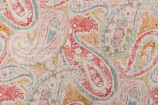 1 Yard Richloom Stanton Printed Linen Blend Drapery Fabric in Persia