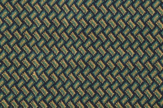 Scalamandre Becara Grospoint Upholstery Fabric in Azul/Verde