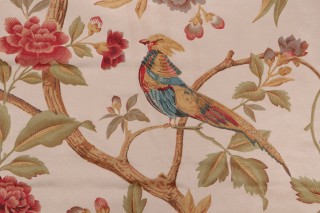 Old World Weavers Faisan/Cream Suede Printed Suede Decorator Fabric in Original