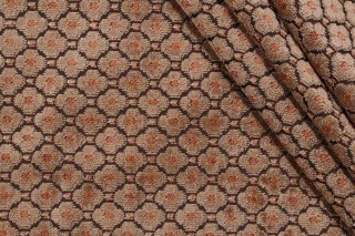Scalamandre Dentelle Fleurs Grospoint Velvet Upholstery Fabric in Beige