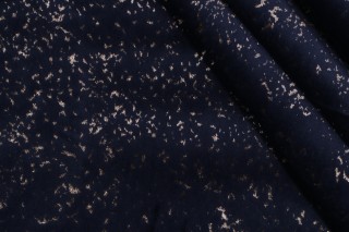 Gibson Velvet Upholstery Fabric in Navy